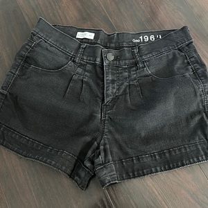 Gap black denim shorts
